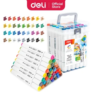 deli E70803-36 Sketch Marker, Assorted Colors