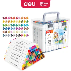 deli E70803-60 Sketch Marker, Assorted Colors