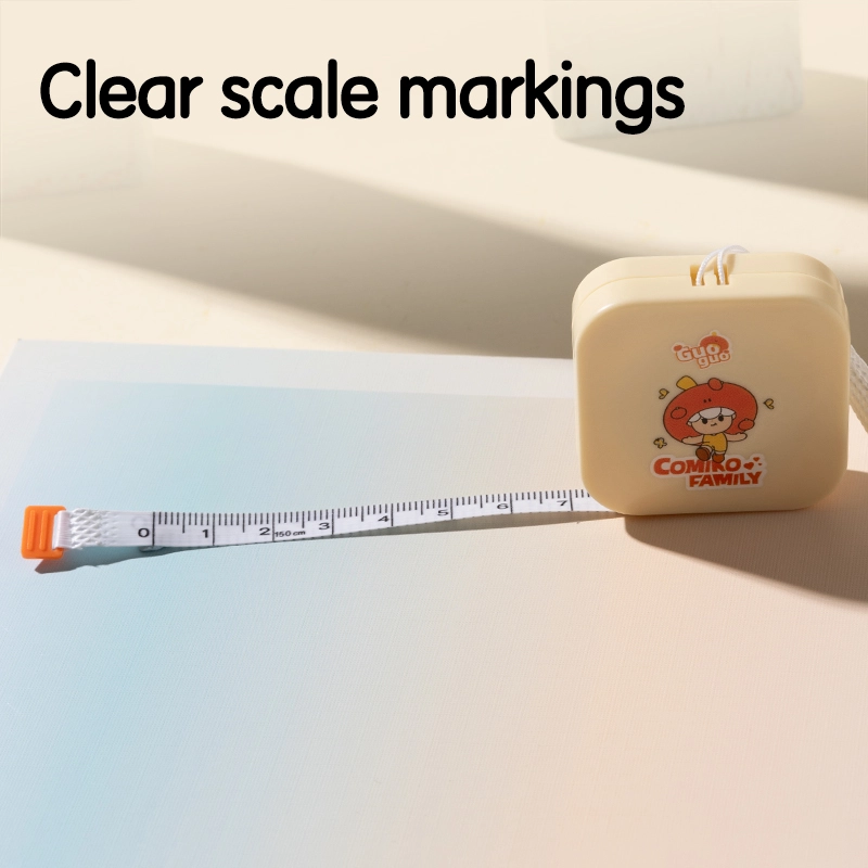 deli E79654 Comiko Family-Plastic Measure Tape, Pink, Bliue, Orange - Image 4
