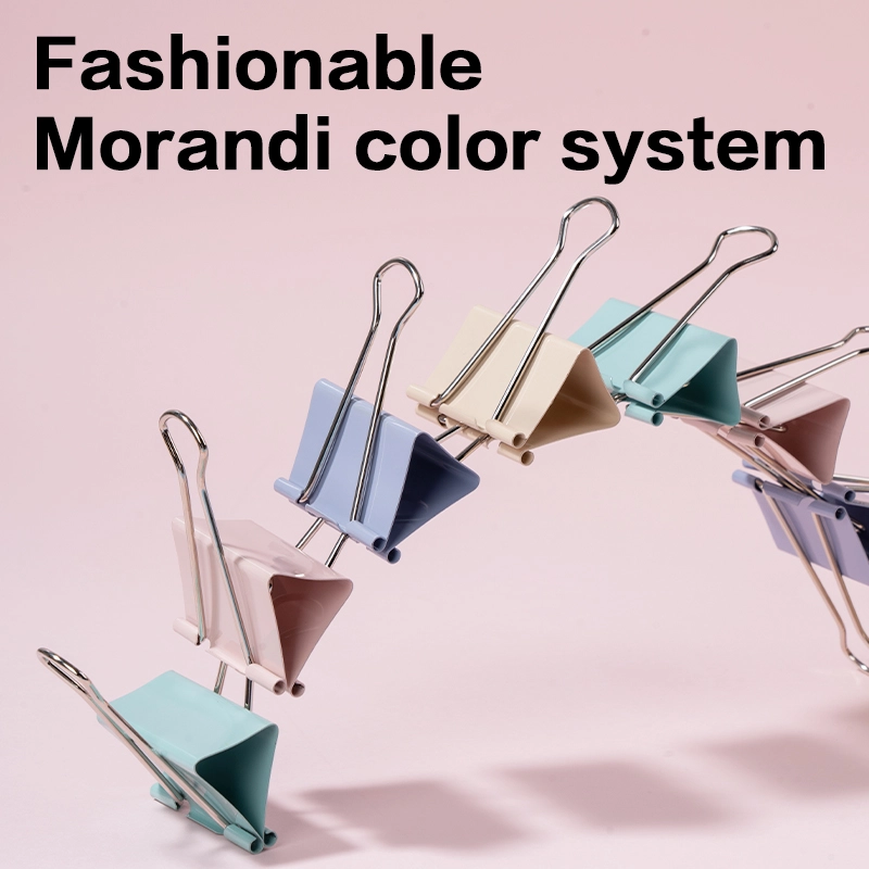 deli E8551C Fashion Binder Clips, 1# 50mm, Red, Yellow, Green, Blue - Image 3