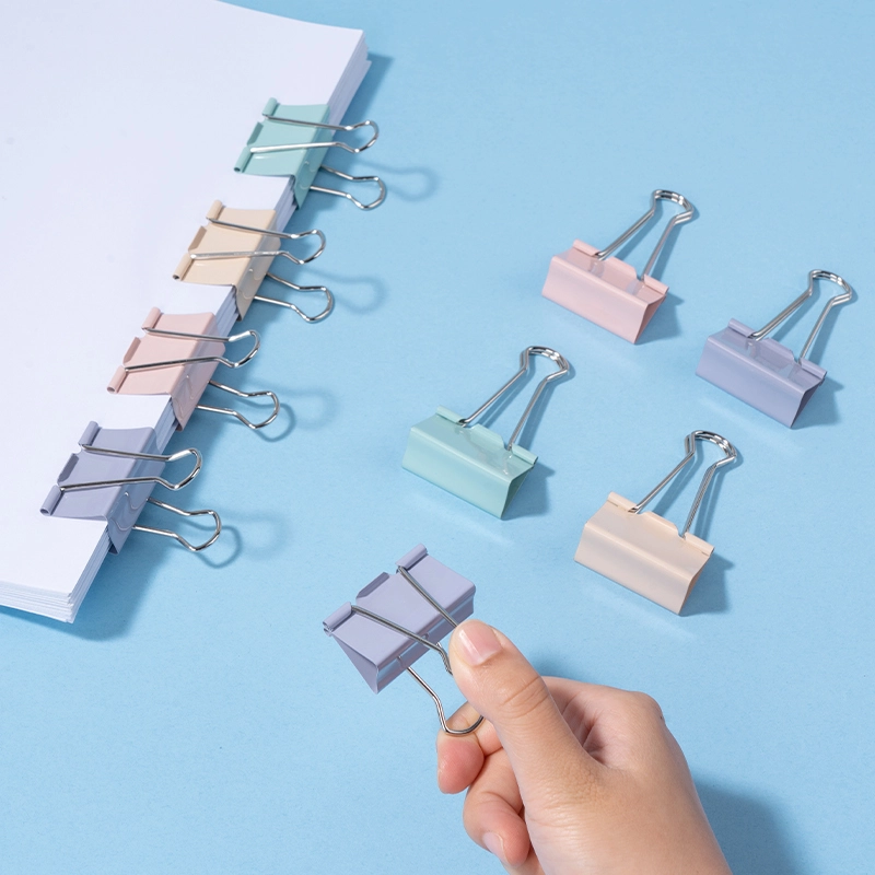 deli E8552C Fashion Binder Clips, 2# 41mm, Red, Yellow, Green, Blue - Image 5