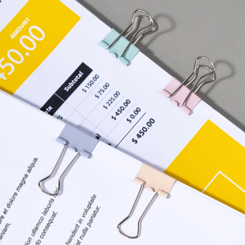 deli E8555C Fashion Binder Clips, 5# 19mm, Red, Yellow, Green, Blue - Image 6