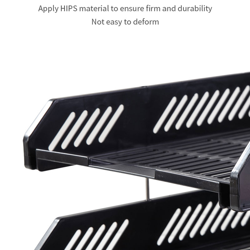 deli E9208 File Tray, 268×336×65mm, Blue - Image 3