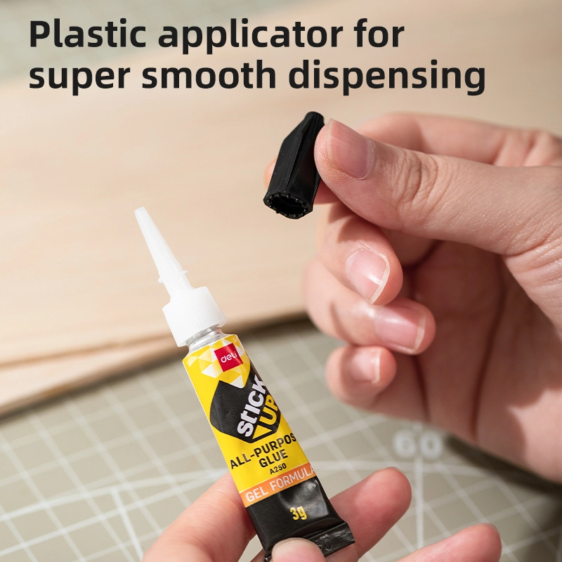 deli EA250 All-Purpose Glue, 3g, Transparent - Image 3