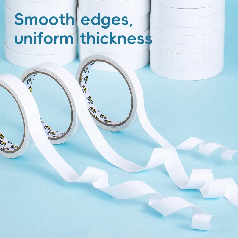 deli EA364 Double-Sided Tape, 18mm*10y*80μm 16 rolls, White - Image 7