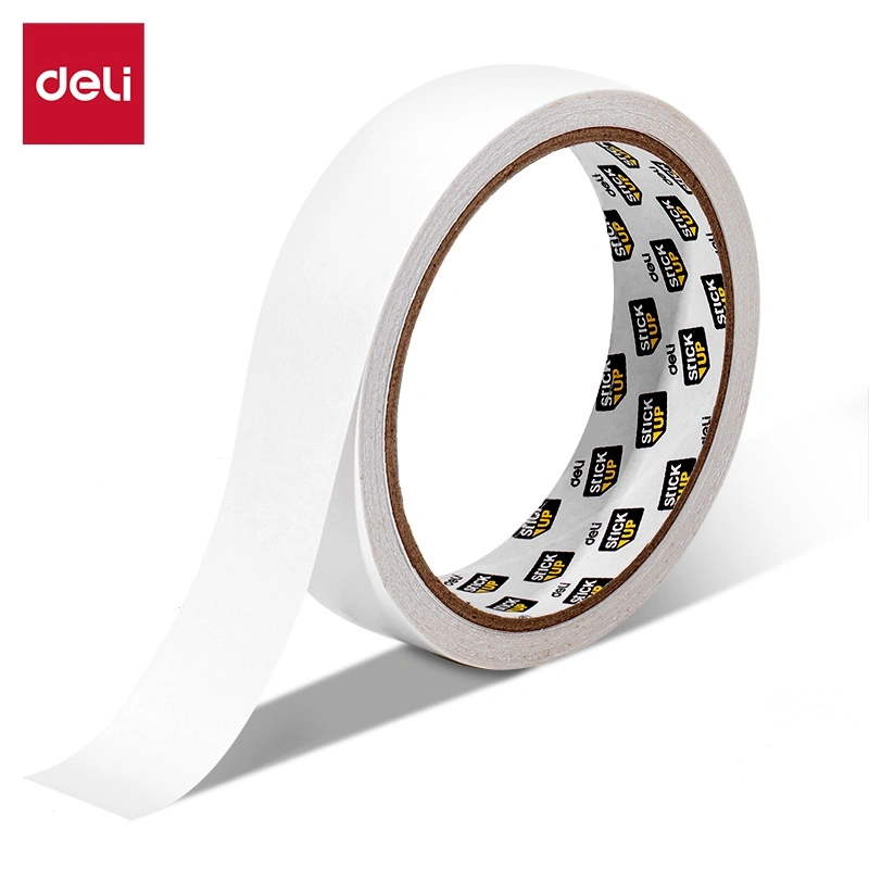 deli EA365 Double-Sided Tape, 24mm*10y*80μm 12 rolls, White - Image 2