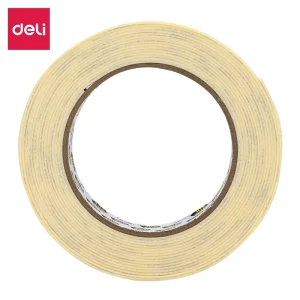 deli EA368 Double-Sided Mounting Tape, 24mm*5y*1.0mm 1 roll, White