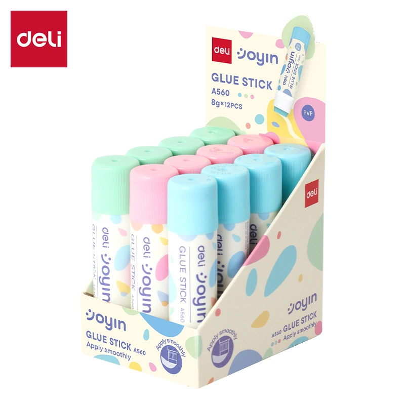 deli EA560 Glue Stick, Blue, Pink, Green - Image 2