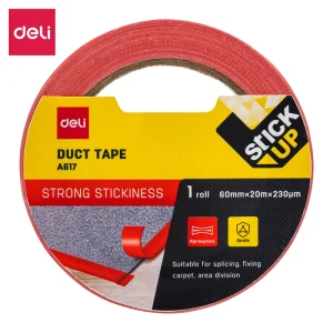 deli EA617 Duct Tape, 60mm*20m*230μm 1 roll, Red