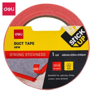 deli EA618 Duct Tape, 48mm*20m*230μm 1 roll, Red