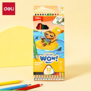 deli EC00100 Colored Pencil, 12 colors, Assorted Colors - Style 2