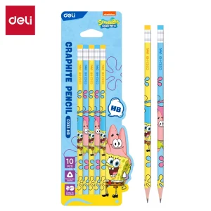 deli EC032-HB Graphite Pencil, HB 10pcs φ2.2mm, Cartoon pattern