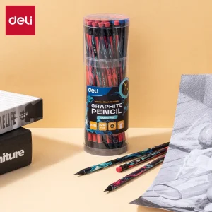 deli EC046-HB Graphite Pencil, Assorted Colors