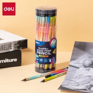 deli EC050-HB Graphite Pencil, Assorted Colors