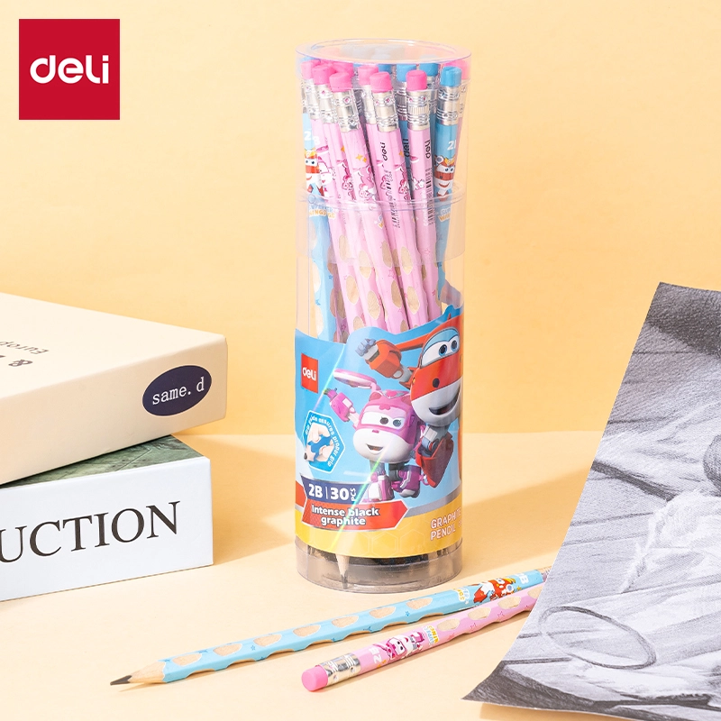 deli EC055-2B Graphite Pencil, Assorted Colors