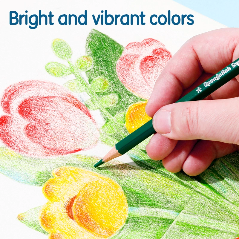 deli EC133-12 Colored Pencil, 3mm lead Hexagonal barrel, 12 colors - Image 3