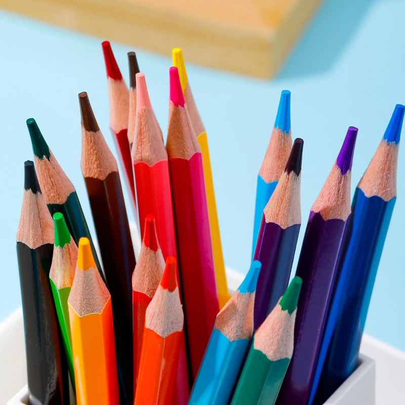 deli EC133-12 Colored Pencil, 3mm lead Hexagonal barrel, 12 colors - Image 5