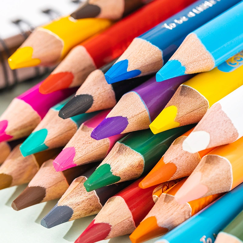 deli EC134-24 Colored Pencil, φ5*87mm Triangular barrel, 24 colors - Image 5
