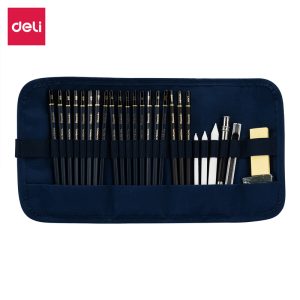 deli EC27 Sketching Pencil, 27 pcs set, Assorted Colors