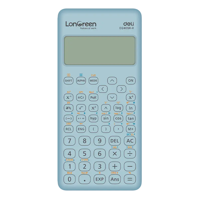 deli ED240SR-R Scientific Calculator, Blue