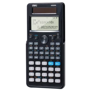 deli ED252PR Scientific Calculator, Black