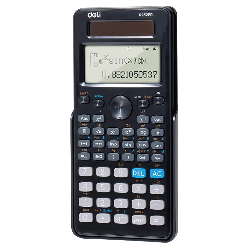 deli ED252PR Scientific Calculator, Black