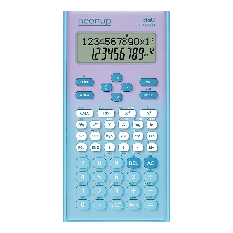 deli ED300SR-N Scientific Calculator, Blue