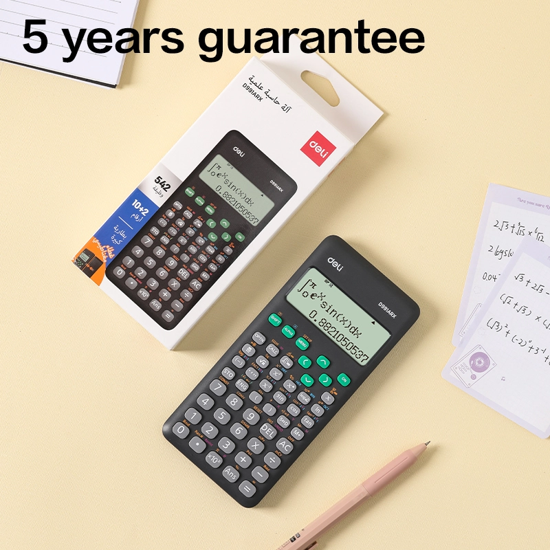 deli ED991ARX Scientific Calculator, 56F-8+2 digits, Black - Image 6