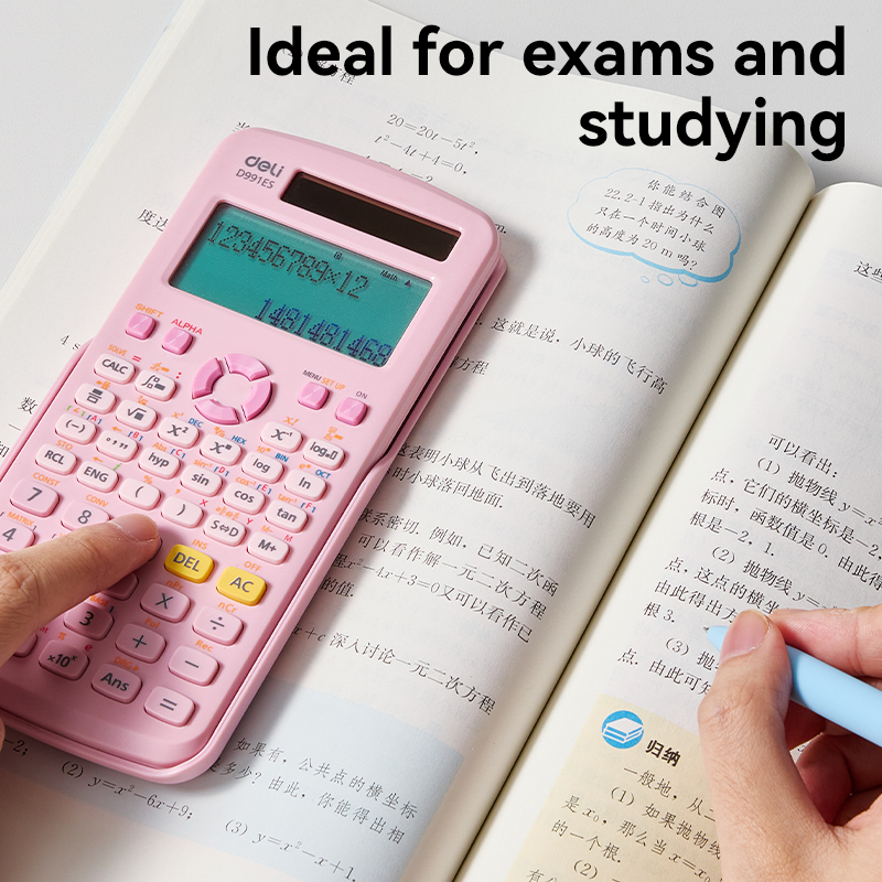 deli ED991ES Scientific Calculator, 417F-textbook display, Black - Image 3