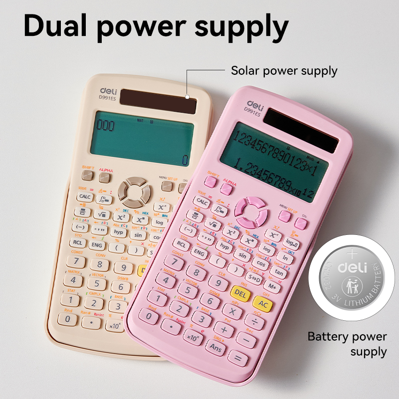 deli ED991ES Scientific Calculator, 417F-textbook display, Black - Image 5