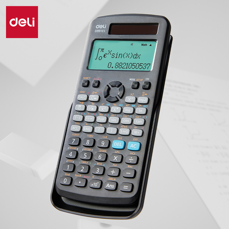 deli ED991ES Scientific Calculator, 417F-textbook display, Black