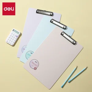 deli EF315 Clipboard, Blue, Pink, Purple