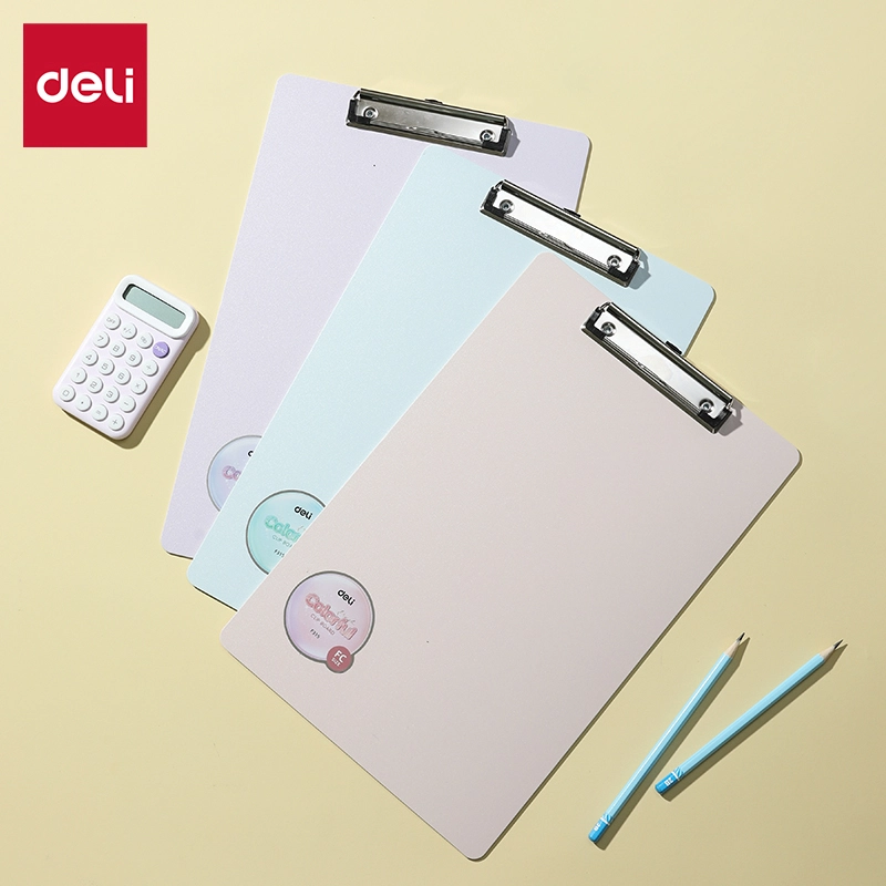 deli EF315 Clipboard, Blue, Pink, Purple