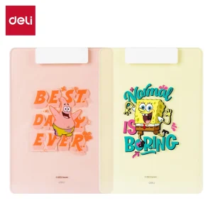 deli EF456 Clip Board, A4, Pink, Yellow