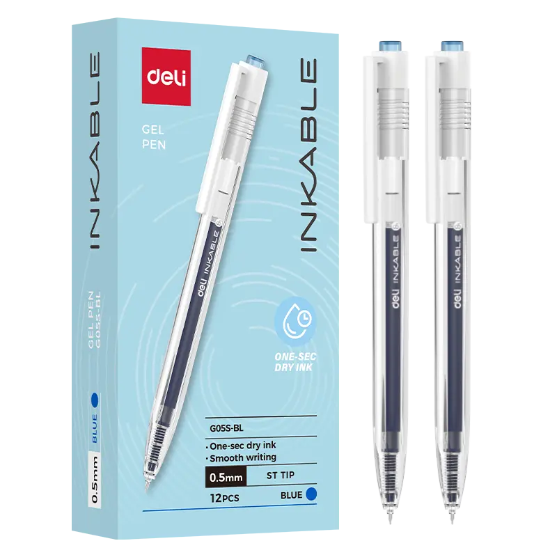 deli EG05S-BL Gel Pen, Blue