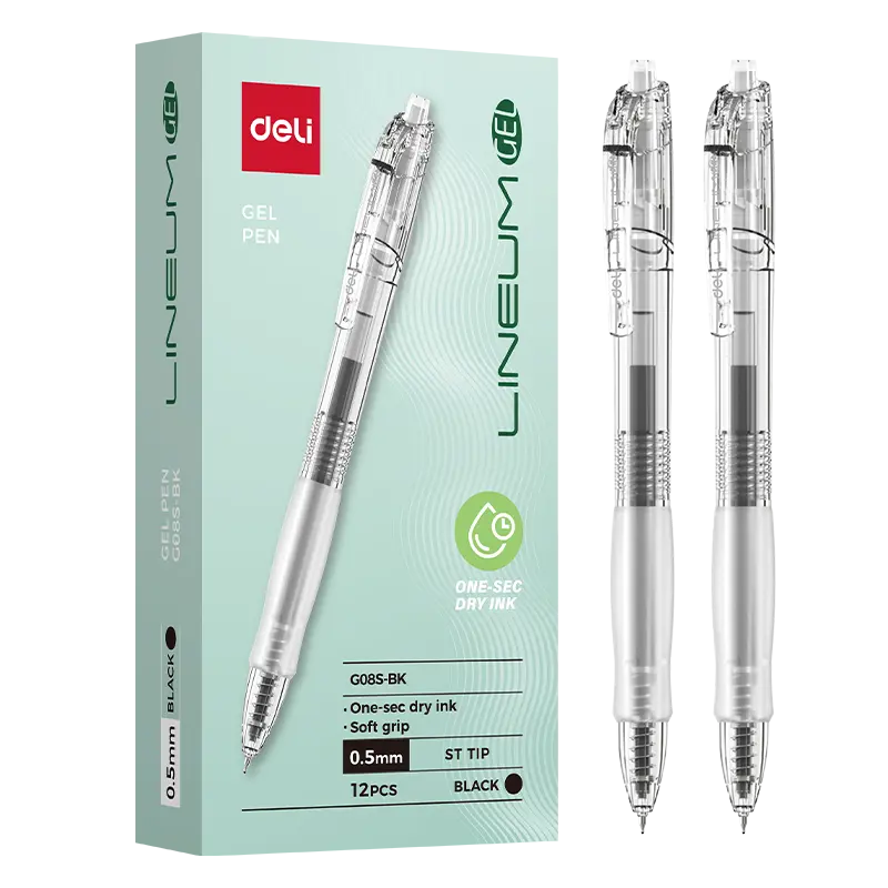 deli EG08S-BK Gel Pen, Black
