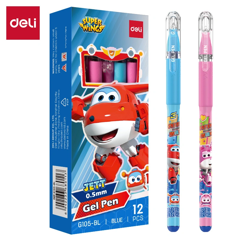 deli EG105-BL Gel Pen, Blue, Pink - Image 2