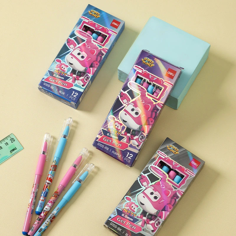 deli EG105-PR Gel Pen, Blue, Pink - Image 8