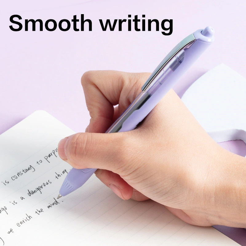 deli EG110-BK Gel Pen, Blue, Orange, Pink, Purple - Image 3