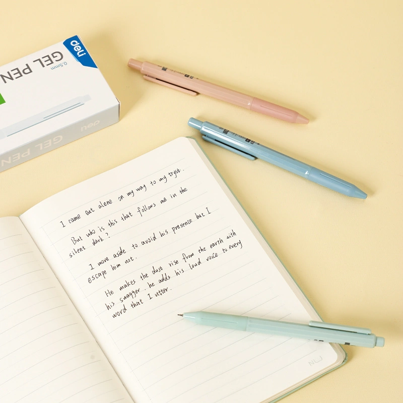 deli EG116-BK Gel Pen, Blue, Green, Pink, Purple - Image 4