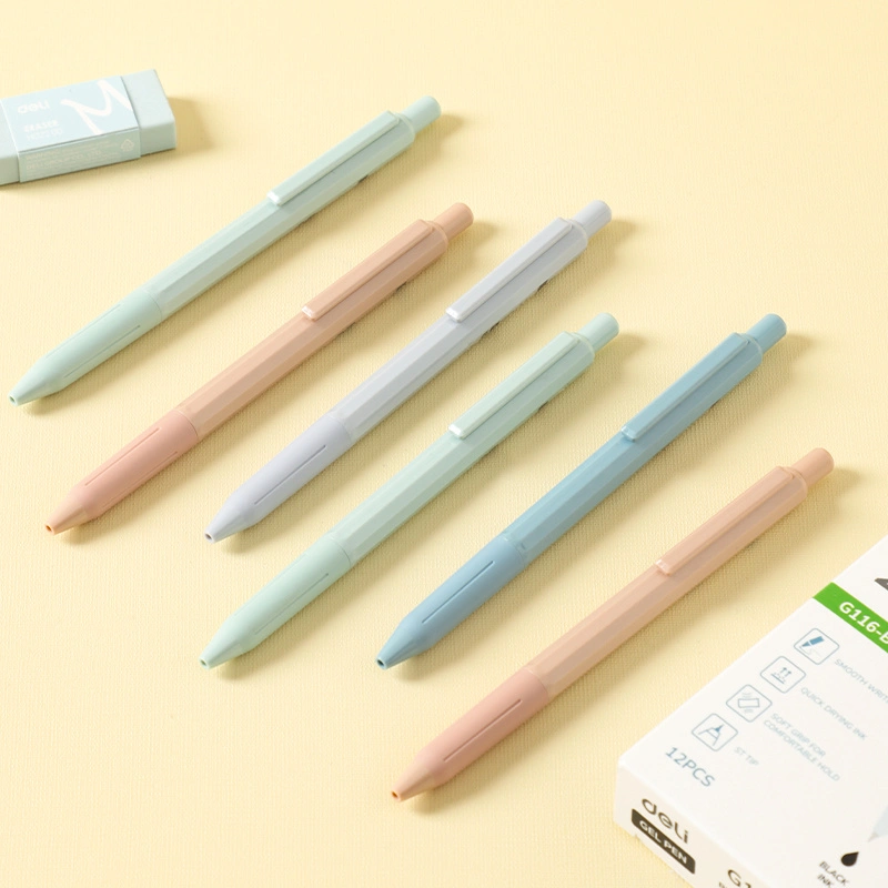 deli EG116-BK Gel Pen, Blue, Green, Pink, Purple - Image 5