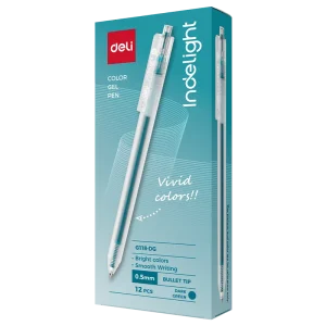 deli EG118-DG Color Gel Pen, Dark Green