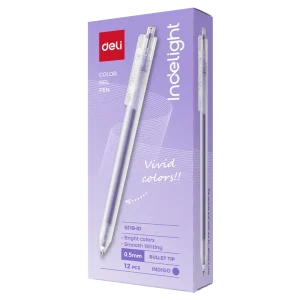 deli EG118-ID Color Gel Pen, Indigo