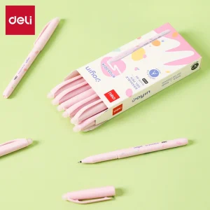 deli EG161P-BK Erasable Gel Pen, Pink