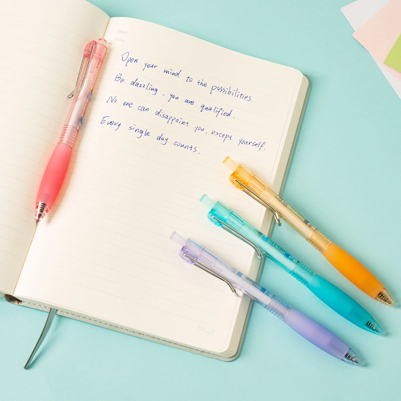 deli EG227-BL Gel Pen, Blue, Orange, Pink, Purple - Image 5