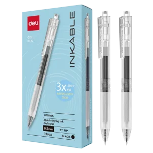 deli EG235-BK Gel Pen, Black