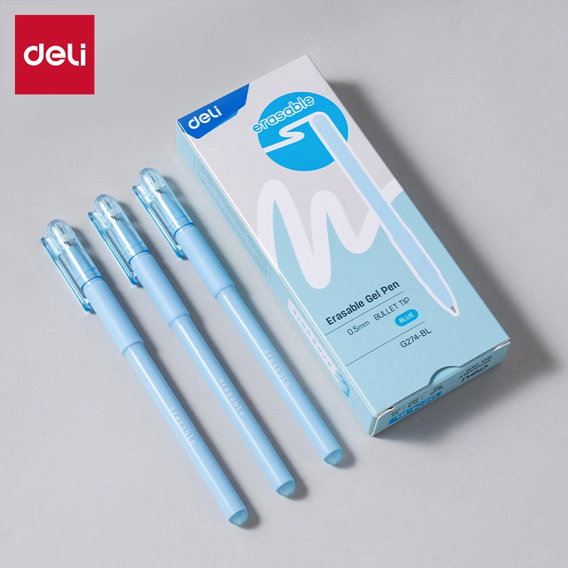 deli EG274-BL Erasable Gel Pen, Blue - Image 8
