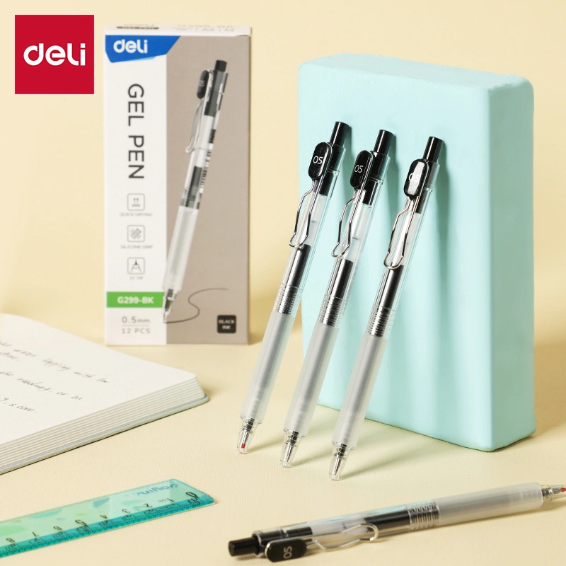 deli EG299-BK Gel Pen, Black
