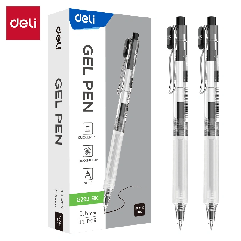 deli EG299-BK Gel Pen, Black - Image 2