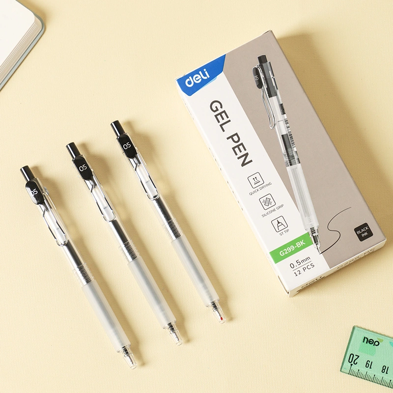 deli EG299-BK Gel Pen, Black - Image 7